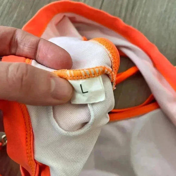 Womens Orange Royalty Chain One Piece Swimsuit - L - Picture 6 of 6